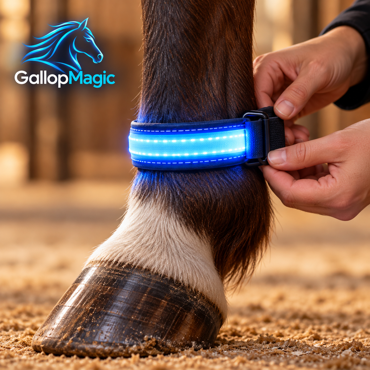 GallopMagic™ Horse Glow Leg Bands (Set of 4)