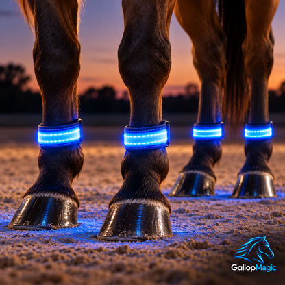 GallopMagic™ Horse Glow Leg Bands (Set of 4)